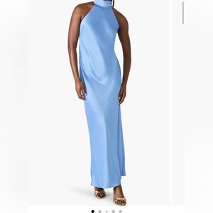 Steve Madden Lara Bias Satin maxi dress